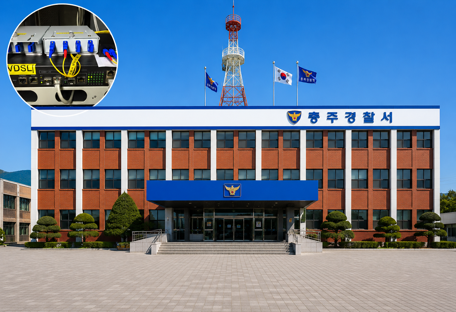 충주경찰서 광케이블 포설공사