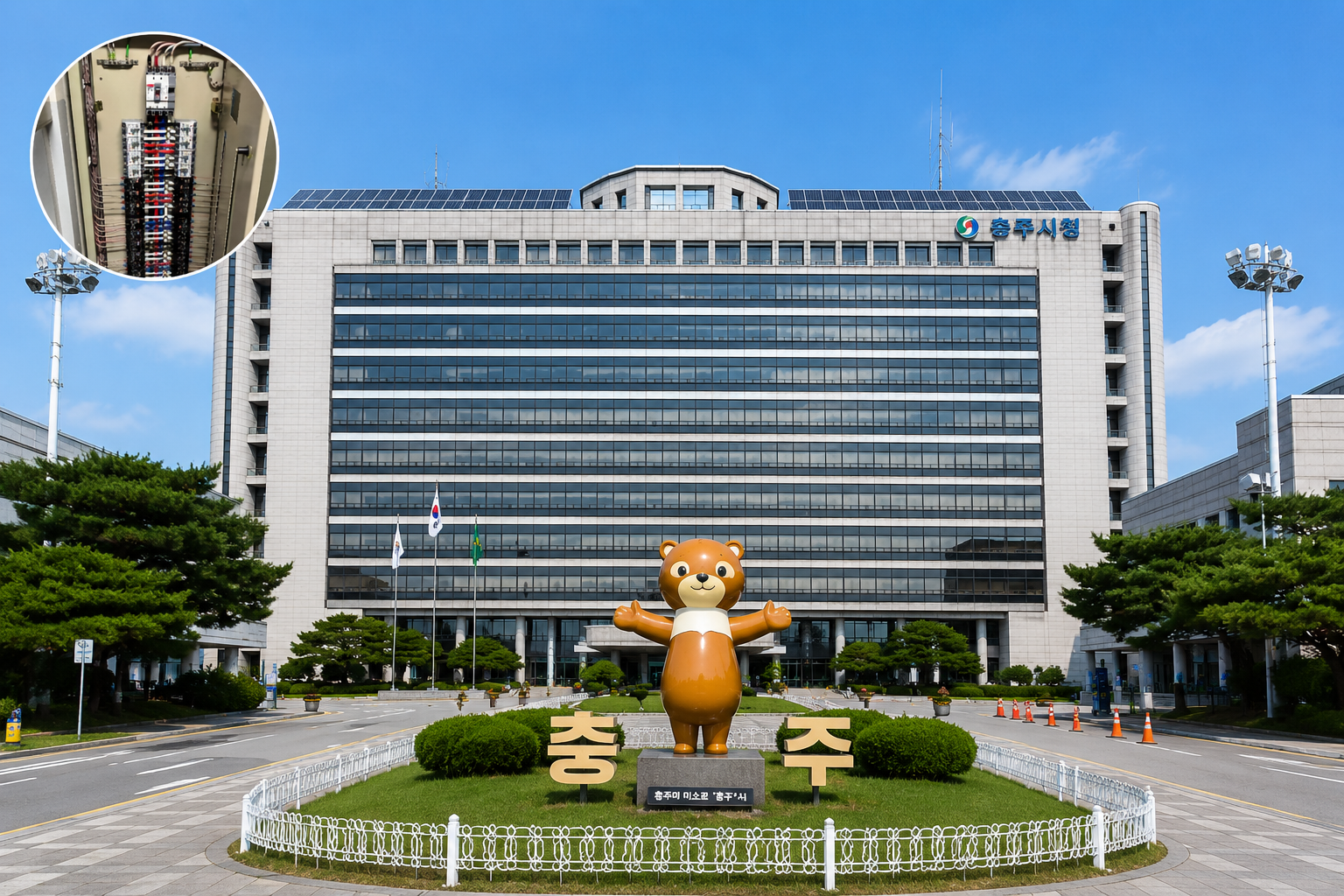 충주시청 정보통신실 전기배선